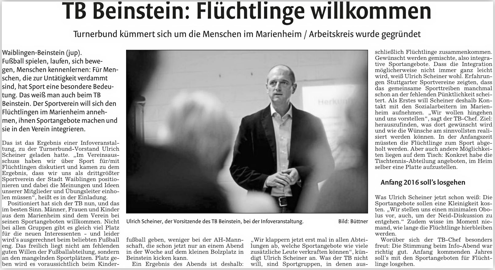 20151112 Zeitungsartikel